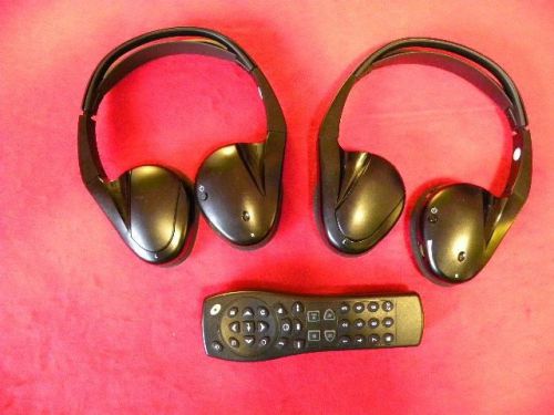 2 wireless headphones &amp; 1 tv dvd remote for a gm vehicle entertainment system