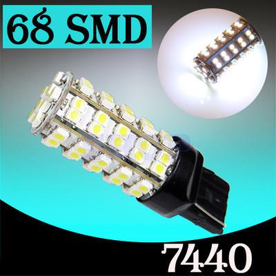 7440 992 t20 68 smd pure white tail brake 68 led car light bulb lamp