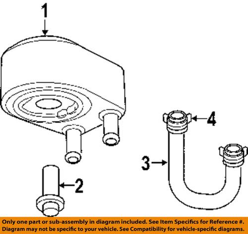 Mopar oem 4792912ae engine oil cooler-oil cooler