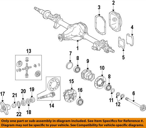 Dodge chrysler oem 07-09 sprinter 2500 rear differential-pinion seal 68019031ab