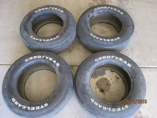 Corvette original vintage tires goodyear steelgard gr70-15