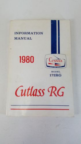 1980 cessna 172rg cutlass rg information pilots owners operating manual handbook