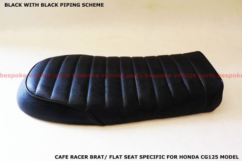 Honda cg125 250 cb cl cg brat seat flat cafe racer with grips cgb-01