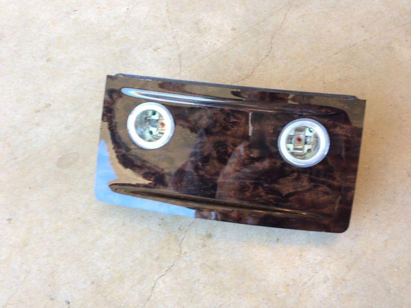 Bmw e60/61 5 series 545 530 525 center console face plate burl dark wood grain