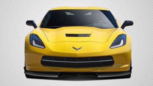 14-16 chevrolet corvette c7 carbon creations thunderbolt front air dam spoiler