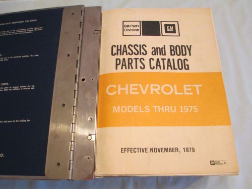 1965-1975 chevrolet chevelle camaro nova parts &amp; illustration catalog nos gm