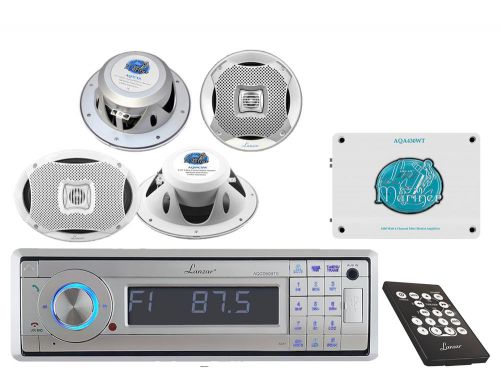 Aqcd60bts yacht detachable mp3/usb stereo+boat speakers+2-way speakers+amplifier