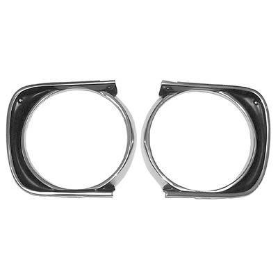 Goodmark 4020-060-67l headlamp bezel chrome/black drivers side chevy camaro ea