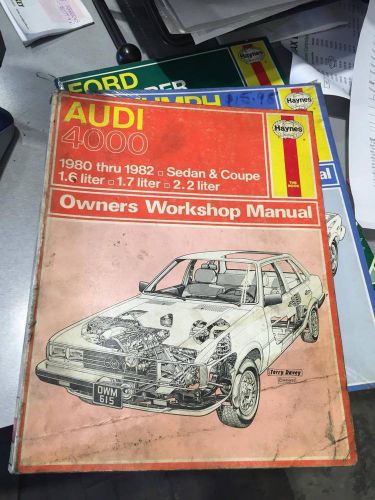 Audi 4000 198 thru 1982 workshop manual