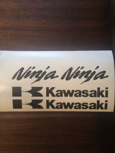 Kawasaki 250r 650 300zx 636 1000 ninja decals sticker any color bike quad atv