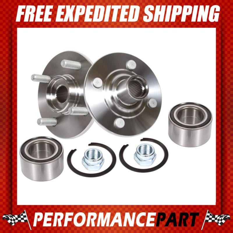 2 new gmb front left and right wheel hub bearing assembly pair w/o abs 730-0175