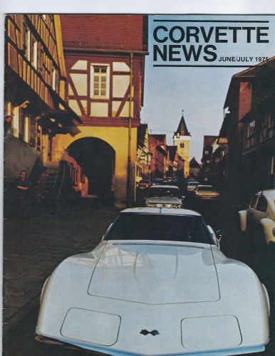 Corvette news magazine june/july 1975 original/mint