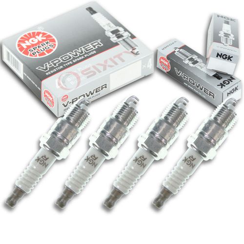 4pcs volvo penta 5.0l fl 2 bbl ngk v-power spark plugs stern drive sx cobra lz