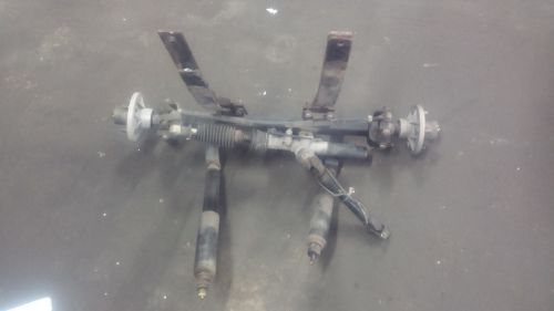 Star front axle w/ steering box shocks leaf springs spindle hubs golf cart