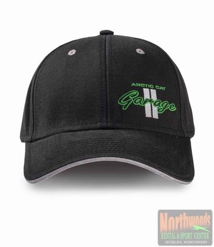 Arctic cat men&#039;s garage adjustable hat / cap - black 5253-117