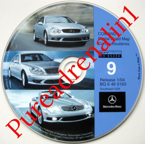 01 2002 2003 mercedes cl500 cl55 cl65 cl600 navigation disc cd 9 al fl ga sc nc