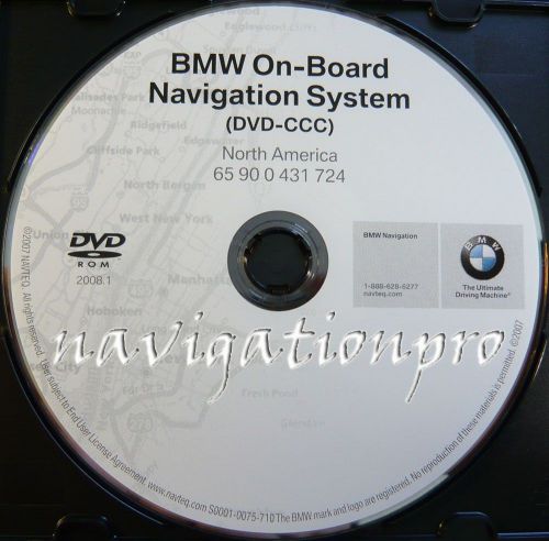 2004-2009 bmw x5 m3 m5 m6 3 5 6 7 series navigation dvd version 2008.1 (2009)