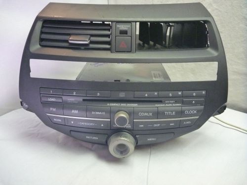 08-12 honda accord premium 6 disc cd player &amp; code 39100-te0-l521 3pb6 cp64516