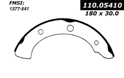 Centric 111.05410 brake pad or shoe, rear-new brake shoe-preferred