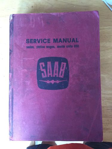 Saab 95-96 monte carlo v4 3 cyl shop manual