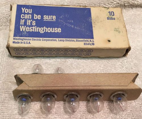 Vintage westinghouse pr2 miniature light bulbs (set of 7)