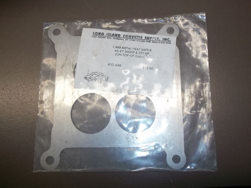 1966-67 300hp &amp; 390 hp carb metal heat gasket (on top of gasket) #22-68b