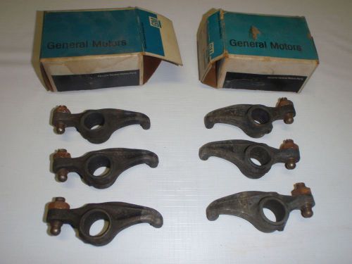 6 nos gm intake rocker arms 1959-1962 chevrolet 235 6-cyl 59 60 61 62 chevy