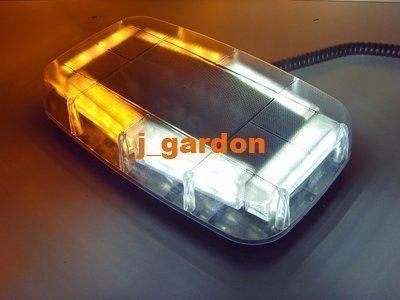 Dc12v new (k24-8) 24 led emergency magnets strobe amber/white lightbar