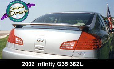 Painted infiniti g35 4dr factory style i spoiler 2003-2006