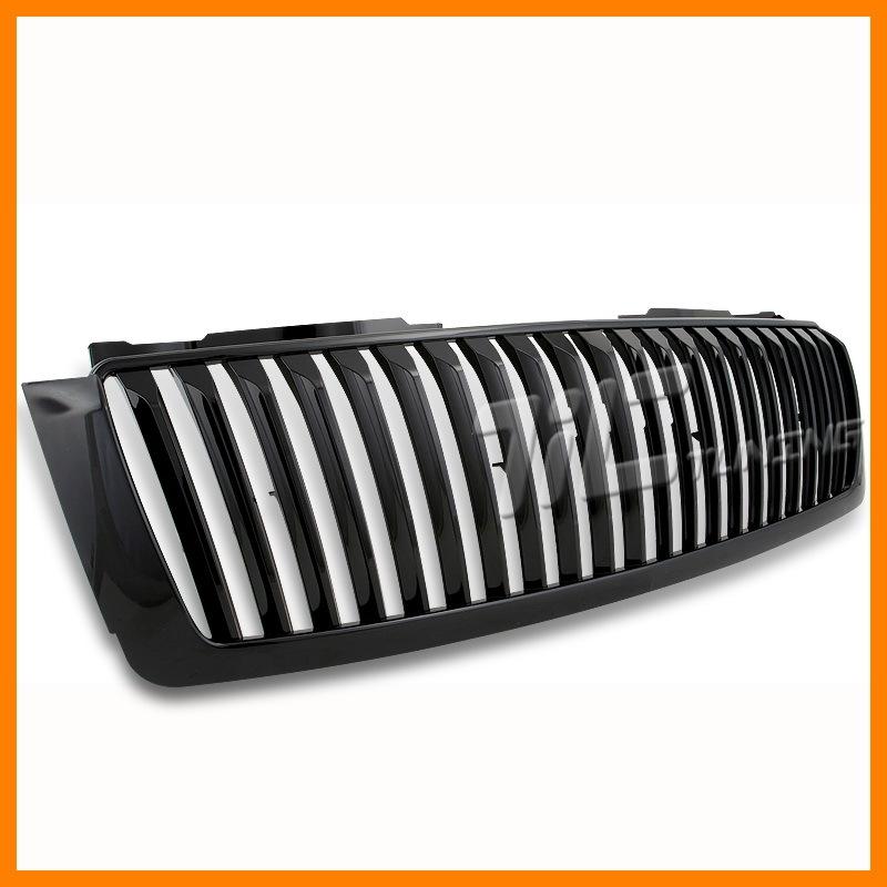 2007-2011 chevy tahoe suburban black verticl front grille upper grill avalanche