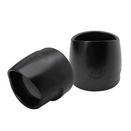 S&s race tour sculpted end caps 4" black xylan