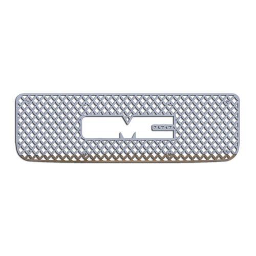 Gmc yukon 94-98 stainless diamond mesh front metal grille trim cover insert