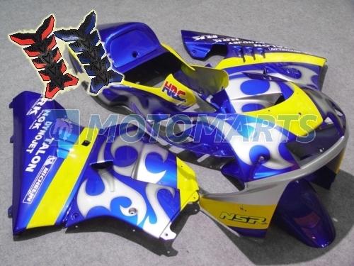 Fairing kit + tank pad for honda nsr 250 r mc 21 pgm 3 1990 1991 1992 1993 ai