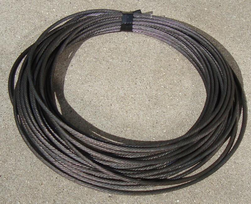 3/8 steel cable wire rope 122' 8/19 winch wrecker new