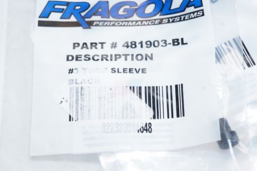 (25 pack)  481903-bl-10 fragola -3 an tube sleeve aluminum black anodized