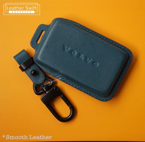 Volvo ex30 leather remote keyless key case cover, ex30 volvo key fob cover