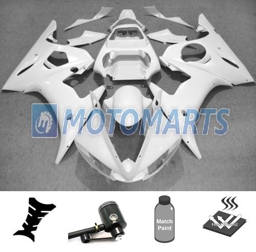 Bundle inj fairing kit w/ brake fluid reservoir for yamaha yzf 600 r6 04 05 lwh