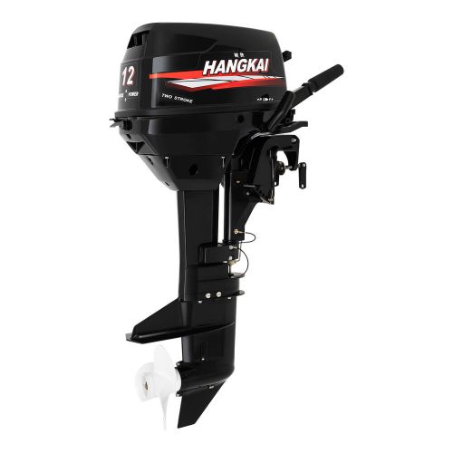 Hangkai 169cc outboard motor heavy duty 12hp 2-stroke boat engine manual start