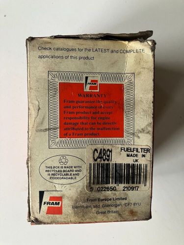 Fram fuel filter c4891 azf793 - new old stock