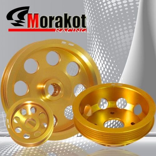 240sx s14/s15 sr20 engine aluminum underdrive crankshaft crank pulley wheel gold