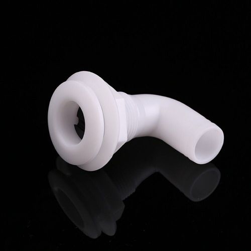 Premium 114 inch plastic nut thruhull bilge pump hose fitting for boats