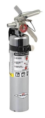 Amerex fire extinguisher; abc dry chemical; 2.5 pound capacity; b417tc chrome