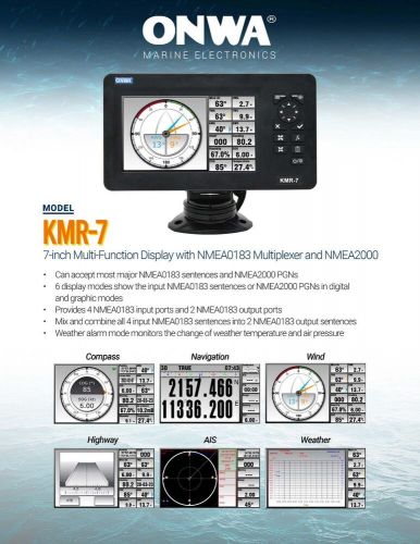 Nmea multiplexer / repeater display for marine or boat use (support n2k)