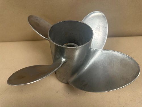 Clean used oem mercury offshore series 14 x 21 stainless propeller # 48-825902