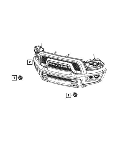 Genuine mopar fog lamp 68466268ab