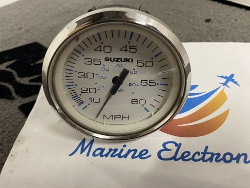 Suzuki outboard parts 4” speedometer - white 60 mph 990c0-80102