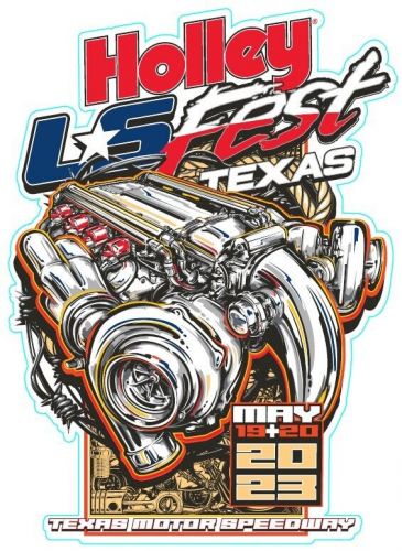 Holley 36-596 2023 ls fest texas die cut sticker