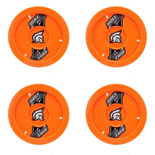 Dirt defender 15 x 8 gen ii solid wheel covers mud covers neon orange 4 pack