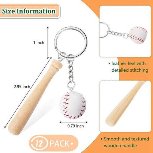 12 pieces  favors with wooden bat for sports theme  team souvenir l7t5