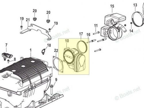 Mercruiser 6.2l throttle body pn 8m0114805